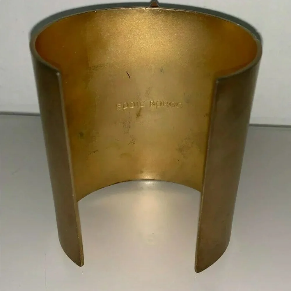 EDDIE BORGO xl brass spike editorial cuff bracelet